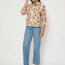 Madame Multicolor Regular Fit Printed Shirt image 5
