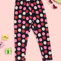 Pantaloons Junior Girls Navy Printed Leggings-image-84