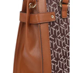 Tommy Hilfiger Brown Satchel Bag image 5