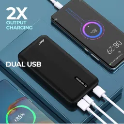 Foxin FPB-247 Poly 12W, 20000mAh Power Bank with Fast Power Delivery Charging (Black) image 5