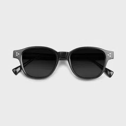 SAM & MARSHALL Unisex Black Lens & Black Square Sunglasses with image 3