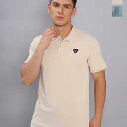 Technosport Men 2 Polo Collar Antimicrobial Slim Fit T-shirt-picture-17