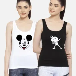 Friskers Multicolor Printed Camisole (Pack Of 2)-picture-20