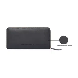 TOMMY HILFIGER Bretha Black Logo Zip Around Wallet For Women image 5