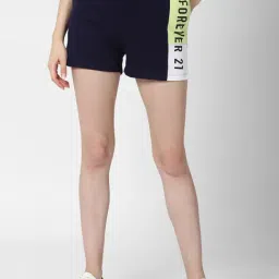 Forever 21 Navy Graphic Print Shorts-picture-21