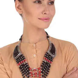 Imli Street Black & Red Necklace-image-37