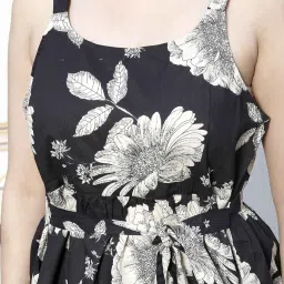 Miravan Black Floral Printed Top image 5