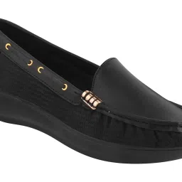 Shoetopia Women's Black Casual Loafers image 5