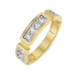 EMORI Yellow Gold Elior Wedding Band-image-99
