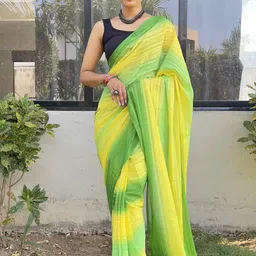 V3 FASHION STUDIO Striped Pure Chiffon Jamdani Saree-picture-15