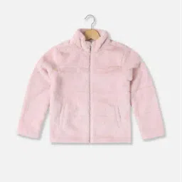 Allen Solly Girls Pink Solid Full Sleeves Jacket-image-24