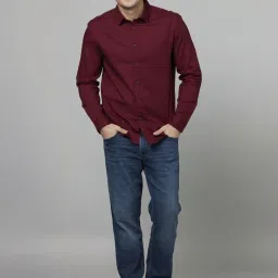 celio Celio* Red Cotton Regular Fit Shirts image 5