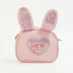 Ginger by Lifestyle Pink Solid Free Size Sling Handbag-image-48