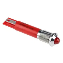 RS PRO Red Panel Mount Indicator 24V AC, Mounting Hole Size 8 mm, Termination Type Solder Tab, Model No 210579-picture-34