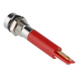 RS PRO Red Panel Mount Indicator, Mounting Hole Size 8 mm, Termination Type Solder Tab, IP Rating IP67, Model No 212395 image 2