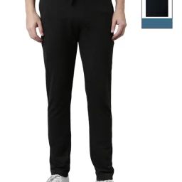 Force NXT Charcoal Melange & Navy Cotton Regular Fit Trackpants - Pack Of 2-picture-35
