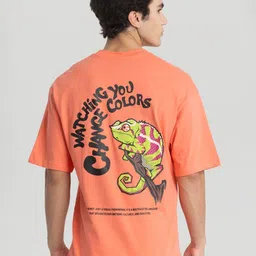 Snitch Men Graphic Printed Round Neck Cotton Oversized T-shirt-picture-48