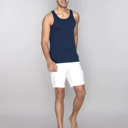 XYXX Navy & Light Grey Round Neck Vest - Pack of 2 image 5