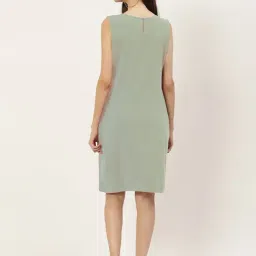 BRINNS Green Cotton Solid Bodycon Dress image 2