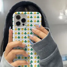 PEEPERLY Women Leafique Tropical Printed Impact Resistant iPhone 13 Pro Crystal Back Case image 3