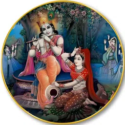 SAF Multicoloured MDF Religious Wall Paintings image 5