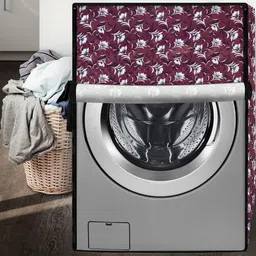 The Furnishing Tree Magenta Printed Washing Machine Cover image 5
