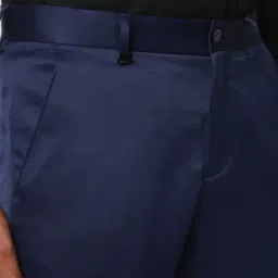 Van Heusen Navy Slim Fit Trousers image 4