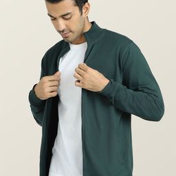 XYXX Front-Open Mock Collar Cotton Sweatshirt-picture-43
