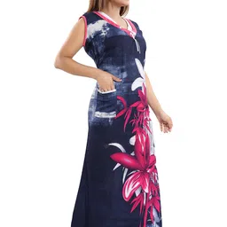 CINCO Women Printed Maxi Nightdress image 5