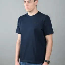 Louis Stitch Navy Blue Cotton Logo T-Shirt image 3
