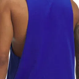 Under Armour Blue Cotton Slim Fit Tank Tee image 4