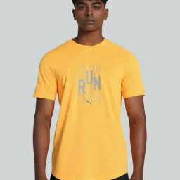 Puma Orange Regular Fit Printed Sports T-Shirt-picture-40