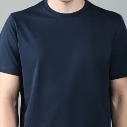 Louis Stitch Navy Blue Cotton Logo T-Shirt image 5