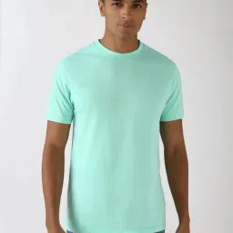 Peter England Green Regular Fit T-Shirt-image-67