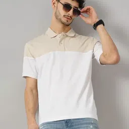 celio celio* Off White Regular Fit Cotton Polo T-Shirt-picture-36