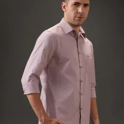 Kenneth Cole Rust Checked Slim Fit Shirt image 3