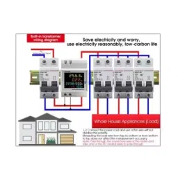 generic Real Instruments Current Load Protection Energy Meter White, D52-2066 image 3