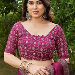 all about you Embellished Embroidered Heavy Work Saree image 2