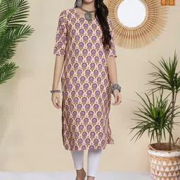 HERE&NOW Women Pack Of 2 Printed Straight Kurtas-picture-18
