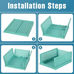 Aura Green 6 Pieces Textured Reusable Desk Organisers image 3