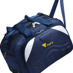fedra Expandable Waterproof Polyester Lightweight 60 L Travel Duffle with 2 Wheels Blue image 2