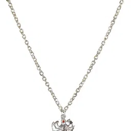 astrodidi Maa Durga Sherawali Pendant with Chain Silver Color Mata Locket Goddess Powerful and Protective ppendant For Daily use for girls boy men women image 1
