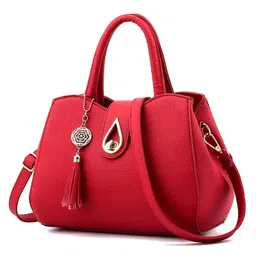 SYGA Women's Elegant Handbag Stylish Crossbody Shoulder Bag with Tassel Charm(Burgundy)-picture-17