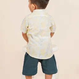 LOYZO-LOYAL TO JOY Boys Printed Shirt with Shorts image 4