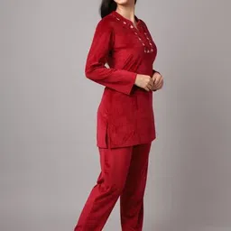 Chemistry Embroidered Top With Trouser Co-Ords image 2