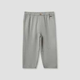 Giggles by Babyshop Boys Mid-Rise Regular Fit Cotton Trousers Wiith Back Pocket-picture-20