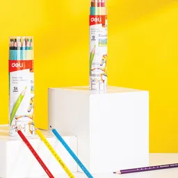 Deli Wc112-12 Colored Pencil - Pack of 1, 12 Color Pcs. image 2