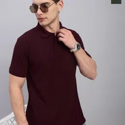 LUX PARKER Men Pack Of 2 Combed Cotton Polo Collar T-shirts-picture-41