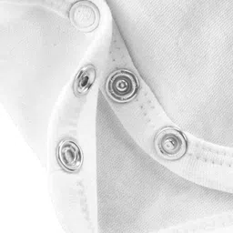 Baby Buzz 100% Cotton Knit Mundan Theme Half Sleeves My First Mundan Text Printed Onesie - White image 4