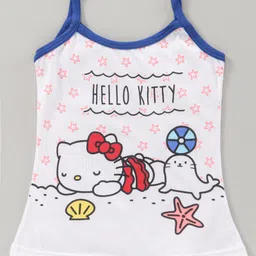 Bodycare Sleeveless Slips Hello Kitty Print Pack of 3 - Red Blue & White image 4